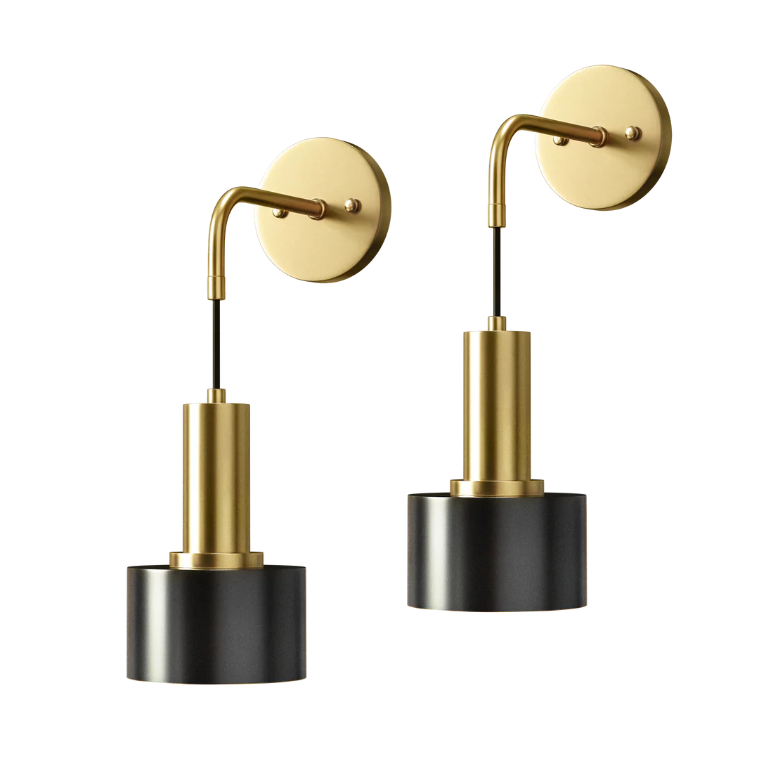 PRECI |WIRELESS WALL SCONCES (SET OF 2 + 2 BULBS FREE)