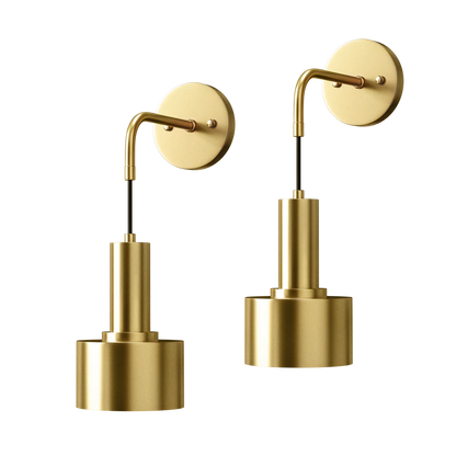 PRECI |WIRELESS WALL SCONCES (SET OF 2 + 2 BULBS FREE)